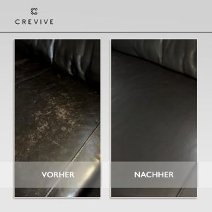 CREVIVE Leder Reparatur Set Cognac 300 ml - Lederpflege Auto - Lederreparatur Sofa - Autositz Reparatur 9