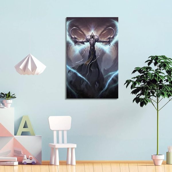 VZRSQZK Game Diablo Martell Poster, dekoratives Gemälde, Leinwand, Wandposter und Kunstdruck, modernes Familienschlafzimmer-Dekor-Poster, 60 x 90 cm 4