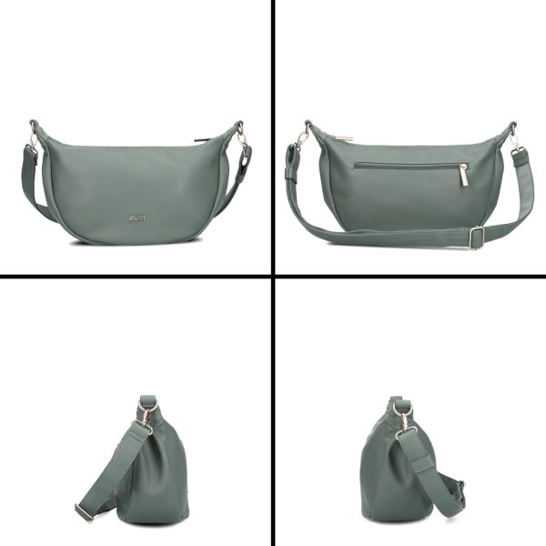 Zwei Damen Handtasche Mademoiselle.M M70 Moon-Bag 4 Liter Trend-Tasche in Halbmond-Form vielseitig als Bauchtasche Crossbody-Bag Abendtasche Umhängetasche zu tragen 3