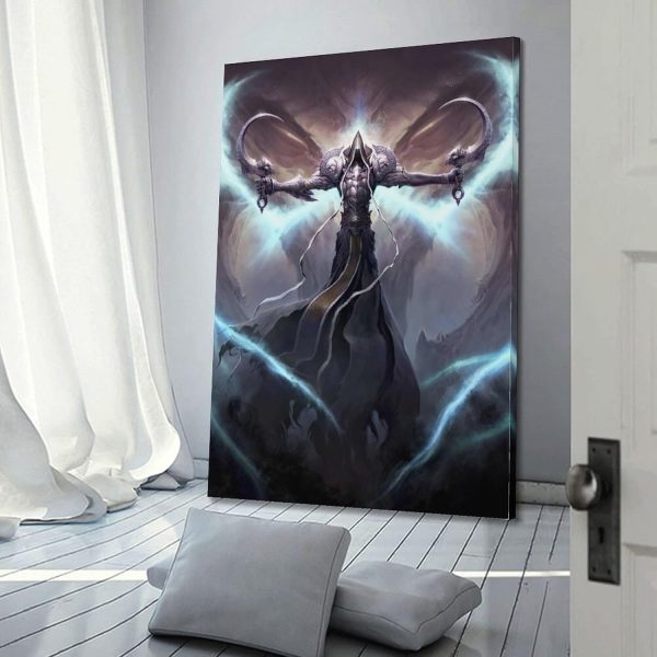 Quem Game Diablo Martell Poster, dekoratives Gemälde, Leinwand, Wandposter und Kunstdruck, moderne Familienschlafzimmer-Dekoration, Poster, 60 x 90 cm 3