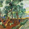 Toperfect Ölgemälde handgefertigt €50-2000 von Lehrern der Kunstakademien, 27 Van-Gogh-Gemälde, Der Garten des St. Paul-Krankenhauses in St. Remy Vincent van Gogh, Leinwandgemälde –7 22