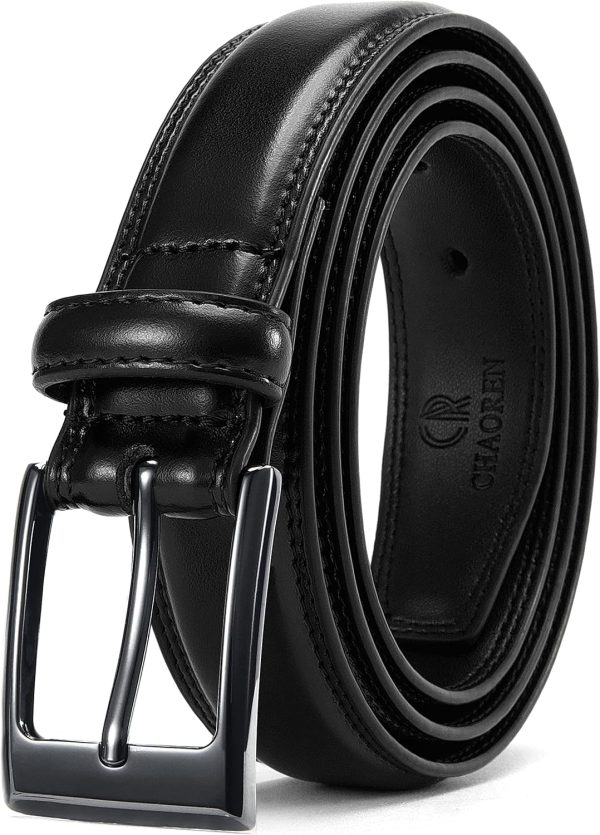 CHAOREN Ledergürtel Herren, Gürtel Herren Leder 30mm für Business und formelle Anlässe, Anzuggürtel Herren perfekter Begleiter zu Männer Businessschuhe 1