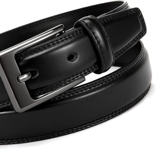 CHAOREN Ledergürtel Herren, Gürtel Herren Leder 30mm für Business und formelle Anlässe, Anzuggürtel Herren perfekter Begleiter zu Männer Businessschuhe 2