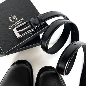 CHAOREN Ledergürtel Herren, Gürtel Herren Leder 30mm für Business und formelle Anlässe, Anzuggürtel Herren perfekter Begleiter zu Männer Businessschuhe 15