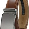 CHAOREN Gürtel Herren, Automatik Ledergürtel Herren Ratsche für Herren Business Anzug, 35mm Gürtel ohne Löcher, Größe Angepasst 28