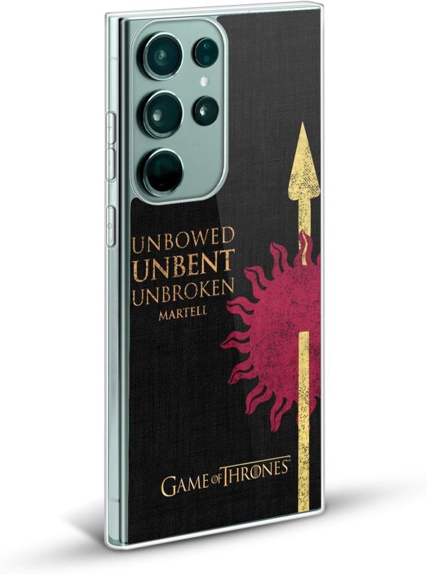 Head Case Designs Offizielle HBO Game of Thrones Martell House Mottos Softgelhülle Kompatibel Mit Samsung Galaxy S24 Ultra 5G Und Kompatibel Mit Magsafe Zubehör 2
