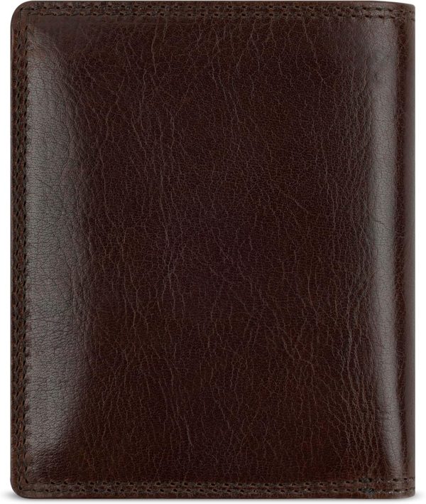 bugatti Savona Geldbörse aus vegetabilem Büffelleder, RFID-Portemonnaie Hochformat, Leder-Wallet für Herren, braun 3