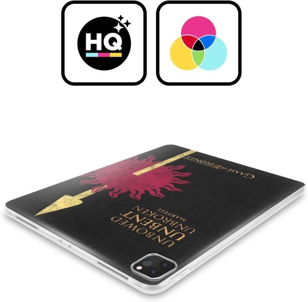 Head Case Designs Offizielle HBO Game of Thrones Martell House Mottos Soft Gel Handyhülle Hülle kompatibel mit Apple iPad Pro 11 M4 2024 2