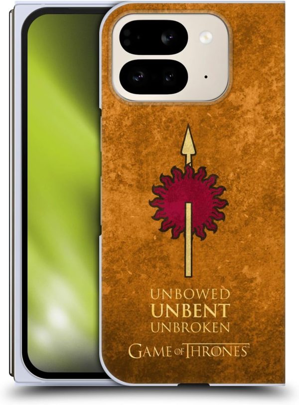 Head Case Designs Offizielle HBO Game of Thrones Martell Dark Distressed Look Sigils Harte Rueckseiten Handyhülle Hülle Huelle kompatibel mit Google Pixel 9 Pro Fold 1